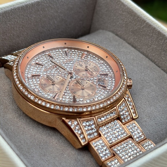 New Ritz Pavé Rose Gold-Tone Watch - Picture 5 of 11